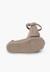Ballerines fille double nœud et bracelet Taupe 3 - vertbaudet enfant 