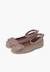 Ballerines fille double nœud et bracelet Taupe 4 - vertbaudet enfant 
