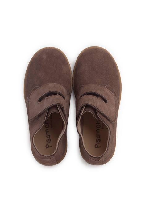 Bottes en suéde avec large bande adhésive Bleu marine+Gris+Taupe 17 - vertbaudet enfant 