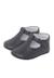Salomés en cuir avec fermeture scratch Beige+Blanc+Bleu marine+Couleur cuir+Gris 16 - vertbaudet enfant 