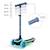 Trottinette Kinderkraft RAKET UP 2 en 1 avec Siège Réglable, Roues RGB et LED, Guidon Ajustable et Pliage Compact Beige+Black+Blue+Pink 16 - vertbaudet enfant 