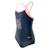 Maillot de bain 1 pièce synthétique velanti Myrtille / corail rose 3 - vertbaudet enfant 