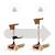 Trottinette Kinderkraft RAKET UP 2 en 1 avec Siège Réglable, Roues RGB et LED, Guidon Ajustable et Pliage Compact Beige+Black+Blue+Pink 2 - vertbaudet enfant 