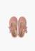 Chaussures babies bride froncée et nœud pour fille Bleu marine+Gris+Rose+Sable 17 - vertbaudet enfant 