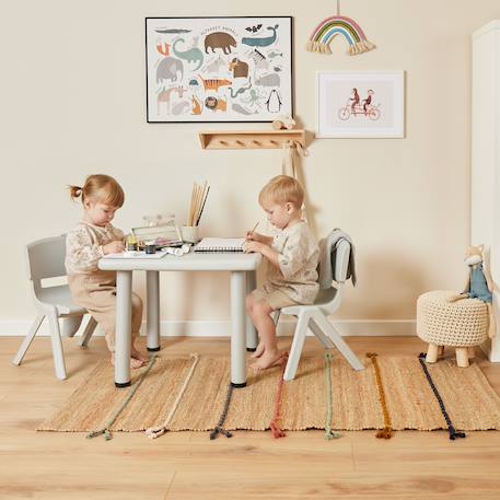 Table enfant avec 2 chaises Bleu clair et gris+Gris+Rose et gris+Vert 7 - vertbaudet enfant 