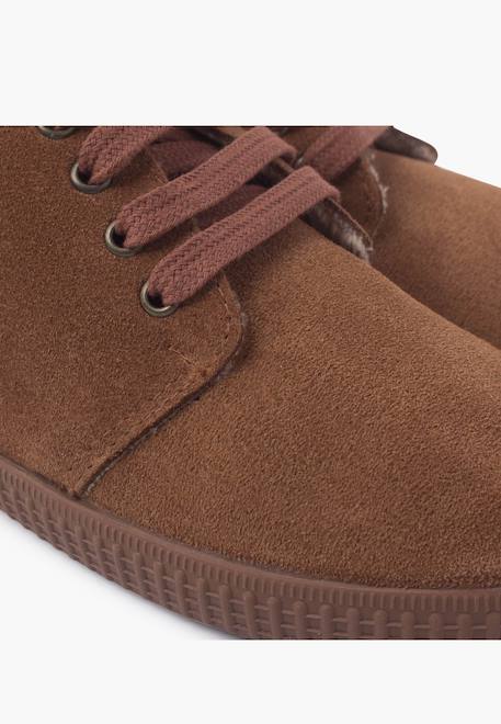Bottes fourrées pour enfant à lacets Bleu+Bleu marine+Bordeaux+Camel+Taupe+Vert 24 - vertbaudet enfant 