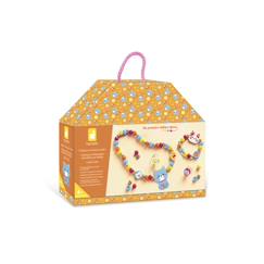 Jouet-Activités artistiques et musicales-4 bijoux en bois à créer petits chats