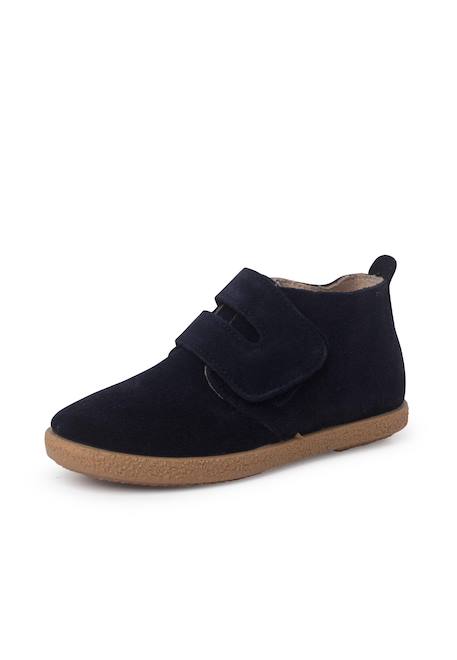 Bottes en suéde avec large bande adhésive Bleu marine+Gris+Taupe 2 - vertbaudet enfant 
