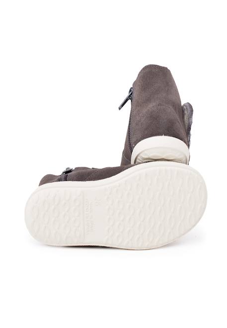 Botte élastique latérale avec coeur Gris+Rose 3 - vertbaudet enfant 