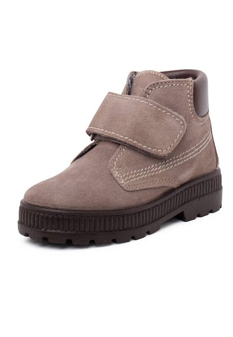 Bottes à semelle de piste avec coutures fermeture adhérentes Bleu marine+Gris+Taupe 8 - vertbaudet enfant 