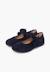 Chaussures babies bride froncée et nœud pour fille Bleu marine+Gris+Rose+Sable 4 - vertbaudet enfant 