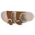 Chaussons mules ouvertes ultra confortables, en cuir Camel+Vert d'eau 3 - vertbaudet enfant 