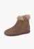 Bottines chelsea pour filles avec col en fourrure Gris+Rose+Taupe 14 - vertbaudet enfant 