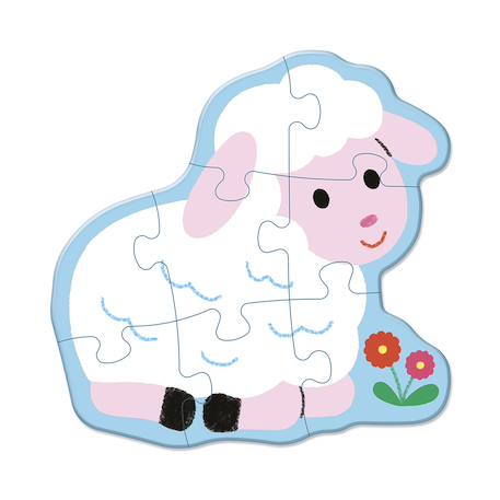 Puzzle évolutif la ferme - 2 à 10 pièces Multicolore 5 - vertbaudet enfant 