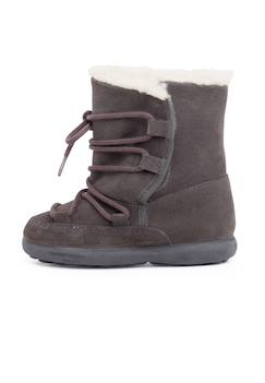 Chaussures-Bottes en peau de mouton avec fermeture collante