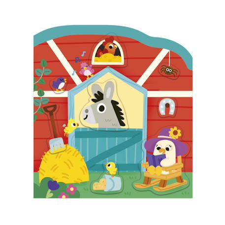 Cahier de stickers le ferme dès 18 mois MULTICOLORE 6 - vertbaudet enfant 