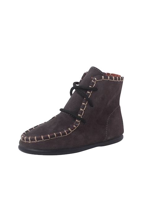 Bottes en suède style mohican pour enfants Camel+Gris foncé+Vert 8 - vertbaudet enfant 