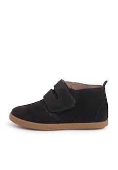 Chaussures-Bottes en suéde avec large bande adhésive