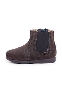 Chaussures-Bottines zippées et élastiques fille
