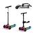 Trottinette Kinderkraft RAKET UP 2 en 1 avec Siège Réglable, Roues RGB et LED, Guidon Ajustable et Pliage Compact Beige+Black+Blue+Pink 7 - vertbaudet enfant 