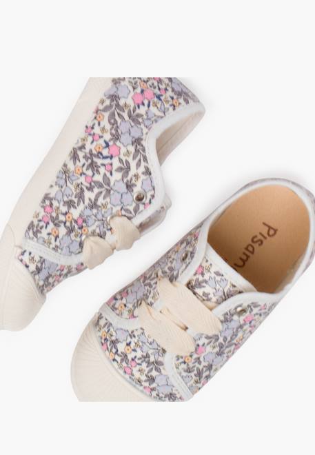 Baskets motif floral avec embout renforcé Fleurs 6 - vertbaudet enfant 