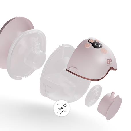Tire-lait électrique simple MAMAFLOW 4 modes, 9 intensités, mémoire des réglages, sans fil usb-c, compact et silencieux Gold+Pink 9 - vertbaudet enfant 