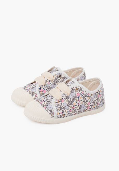 Baskets motif floral avec embout renforcé Fleurs 4 - vertbaudet enfant 