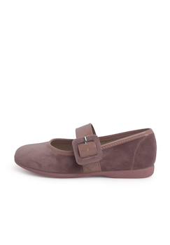Chaussures-Velours chaussures babies large bracelet en cuir verni