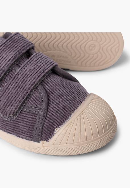Baskets en velours côtelé avec bout en caoutchouc et double fermeture Bleu marine+Gris+Taupe 12 - vertbaudet enfant 