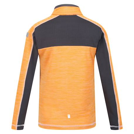 Haut polaire polyester hewley Orange clair / gris phoque 2 - vertbaudet enfant 