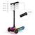 Trottinette Kinderkraft RAKET UP 2 en 1 avec Siège Réglable, Roues RGB et LED, Guidon Ajustable et Pliage Compact Beige+Black+Blue+Pink 10 - vertbaudet enfant 