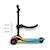 Trottinette Kinderkraft RAKET UP 2 en 1 avec Siège Réglable, Roues RGB et LED, Guidon Ajustable et Pliage Compact Beige+Black+Blue+Pink 9 - vertbaudet enfant 