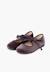 Chaussures babies velours avec nœud gros-grain filles Beige+Bleu de france+Bleu marine+Bordeaux+Gris+Noir+Rose pâle+Vert 28 - vertbaudet enfant 