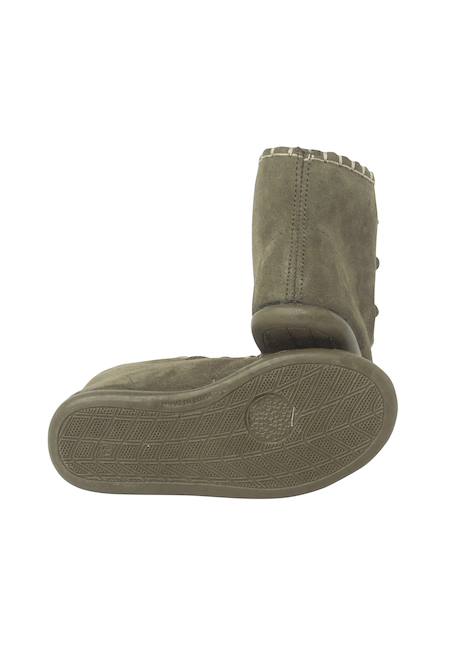 Bottes en suède style mohican pour enfants Camel+Gris foncé+Vert 15 - vertbaudet enfant 