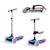 Trottinette Kinderkraft RAKET UP 2 en 1 avec Siège Réglable, Roues RGB et LED, Guidon Ajustable et Pliage Compact Beige+Black+Blue+Pink 19 - vertbaudet enfant 