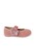 Chaussures babies bride froncée et nœud pour fille Bleu marine+Gris+Rose+Sable 13 - vertbaudet enfant 