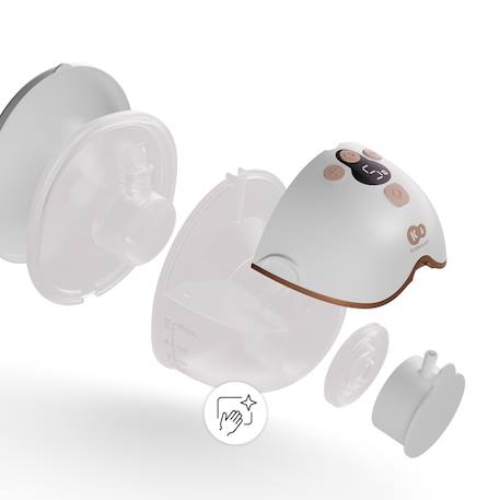 Tire-lait électrique simple MAMAFLOW 4 modes, 9 intensités, mémoire des réglages, sans fil usb-c, compact et silencieux Gold+Pink 3 - vertbaudet enfant 