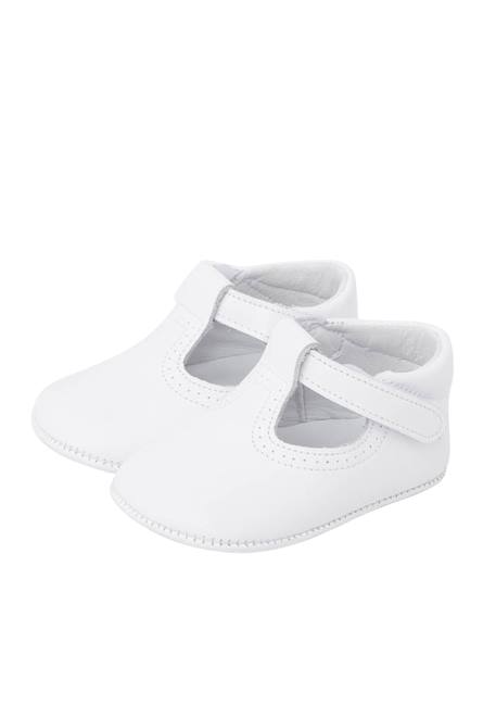 Salomés en cuir avec fermeture scratch Beige+Blanc+Bleu marine+Couleur cuir+Gris 10 - vertbaudet enfant 