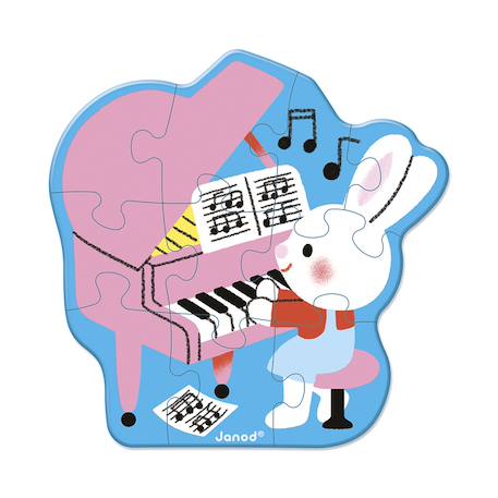 Puzzle évolutif les instruments de musique Multicolore 2 - vertbaudet enfant 