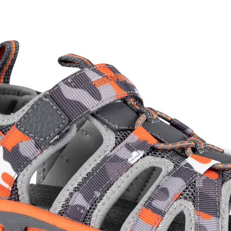 Sandales synthétique jaime Gris / orange 2 - vertbaudet enfant 