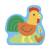 Puzzle évolutif la ferme - 2 à 10 pièces Multicolore 3 - vertbaudet enfant 