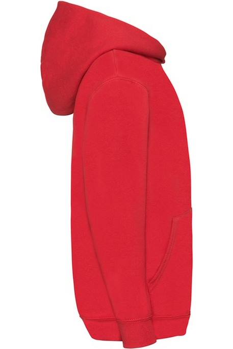 Sweat à capuche coton classic Azur+Bleu marine+Bleu roi+Fuchsia+Noir+Rose clair+Rouge+Tournesol+Vert kelly 20 - vertbaudet enfant 