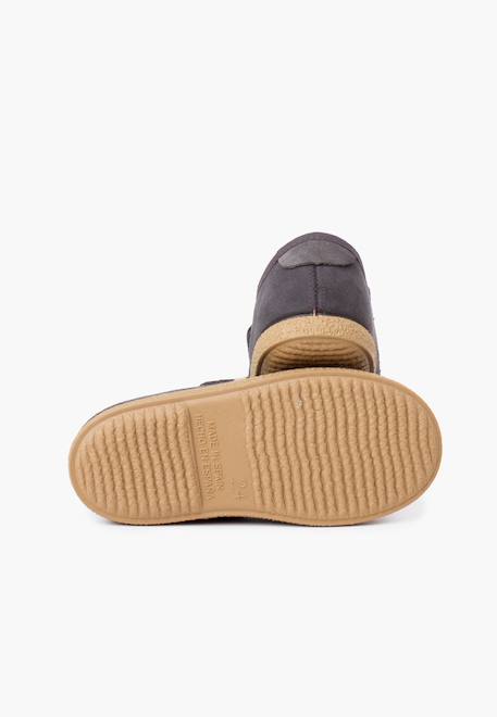 Chaussures pour garçon avec fermeture à l'avant avec sangle adhérente Bleu marine+Gris+Taupe 9 - vertbaudet enfant 