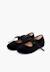 Chaussures babies velours avec nœud gros-grain filles Beige+Bleu de france+Bleu marine+Bordeaux+Gris+Noir+Rose pâle+Vert 34 - vertbaudet enfant 