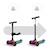 Trottinette Kinderkraft RAKET UP 2 en 1 avec Siège Réglable, Roues RGB et LED, Guidon Ajustable et Pliage Compact Beige+Black+Blue+Pink 8 - vertbaudet enfant 