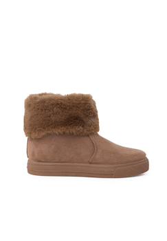 Chaussures-Chaussures fille 23-38-Bottes à col roulé en fourrure pour fille