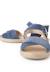 Sandale en suède brides croisées et semelle en jute Bleu+Camel 6 - vertbaudet enfant 
