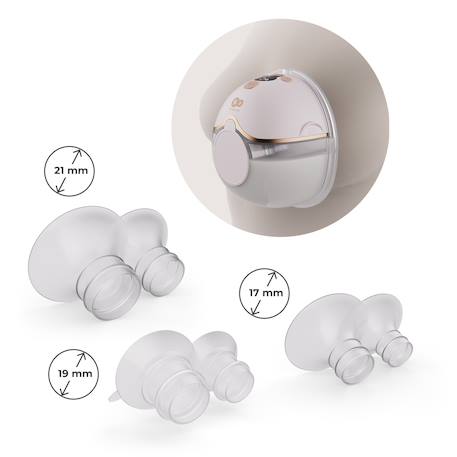 Tire-lait électrique simple MAMAFLOW 4 modes, 9 intensités, mémoire des réglages, sans fil usb-c, compact et silencieux Gold+Pink 5 - vertbaudet enfant 