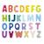 Magnets en bois lettres de l'alphabet MULTICOLORE 2 - vertbaudet enfant 