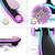 Trottinette Kinderkraft RAKET UP 2 en 1 avec Siège Réglable, Roues RGB et LED, Guidon Ajustable et Pliage Compact Beige+Black+Blue+Pink 23 - vertbaudet enfant 